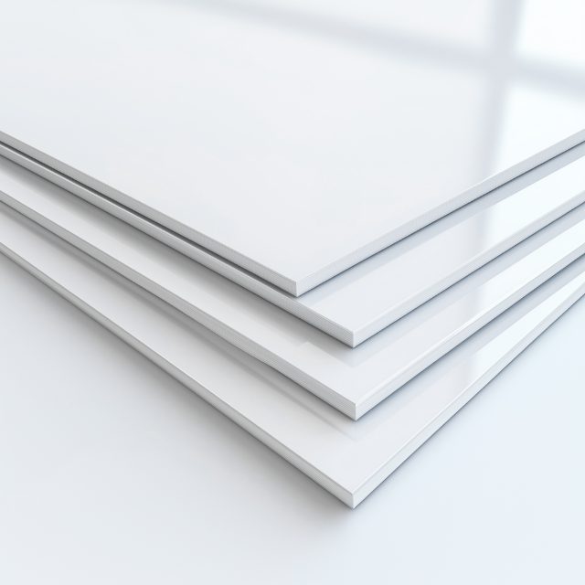 Weiße PLEXIGLAS® Platten, deckend und glänzend